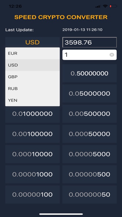 Speed Crypto Converter