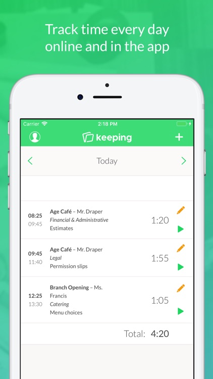 Keeping – Easy Time Tracker