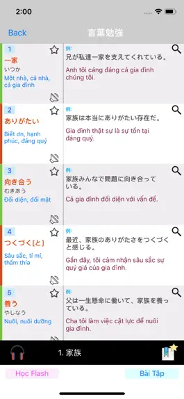 Game screenshot Từ Vựng N2 Học Tiếng Nhật JLPT mod apk