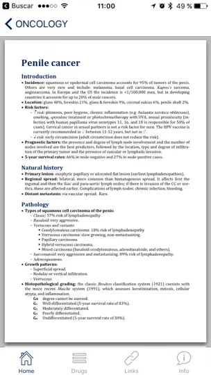 Captura de pantalla de Practical Urology en iPhone 4