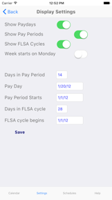 ShiftCal® - the FF Calendar screenshot