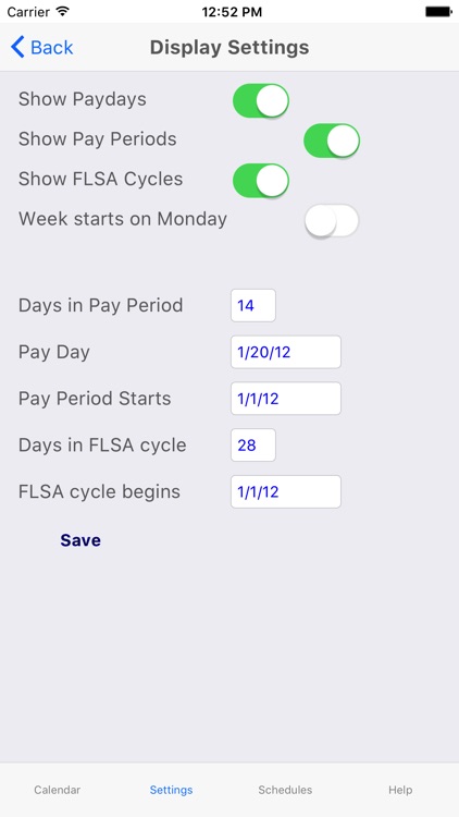 ShiftCal® - the FF Calendar