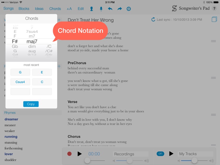 Songwriter Pad™ - Songwriting screenshot-3