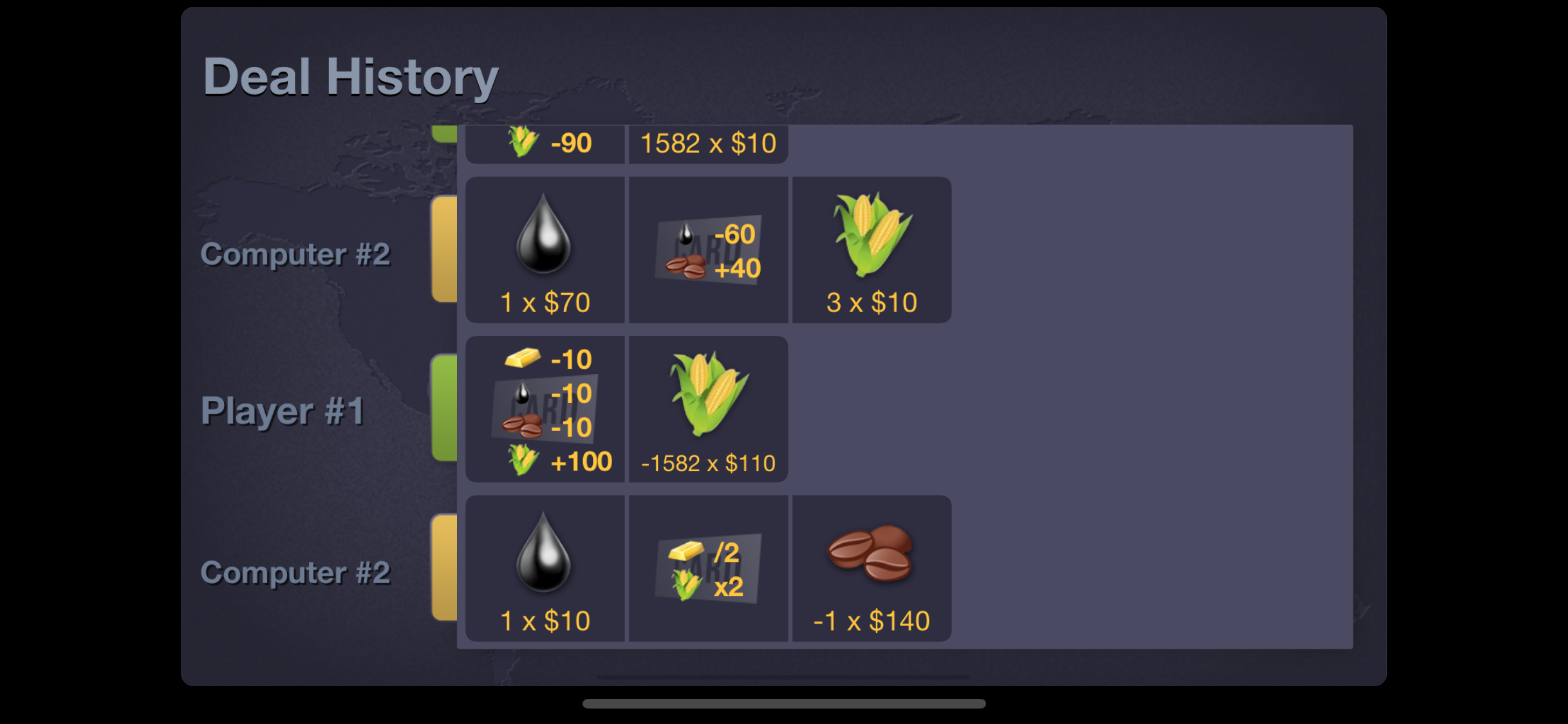 Merc - commodity trading game