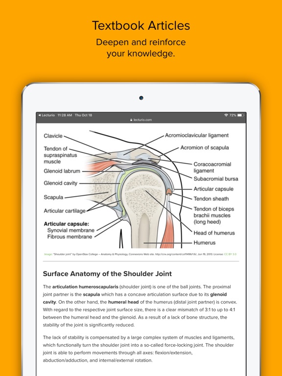 ICOM Lecturio iPad screenshot