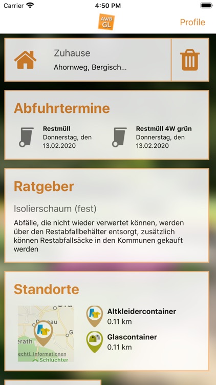 Abfall-App AWB GL