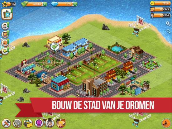 Dorp Stad - Eiland Sim Village iPad app afbeelding 2