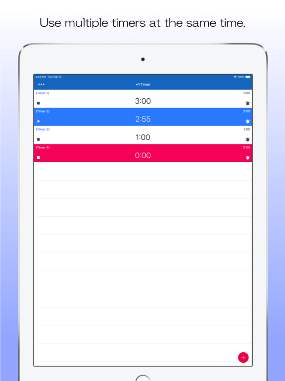 Screenshot #4 pour +1 Timer - Multiple timers