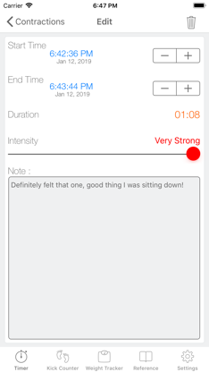 Full Term - Contraction Timer screenshot 6