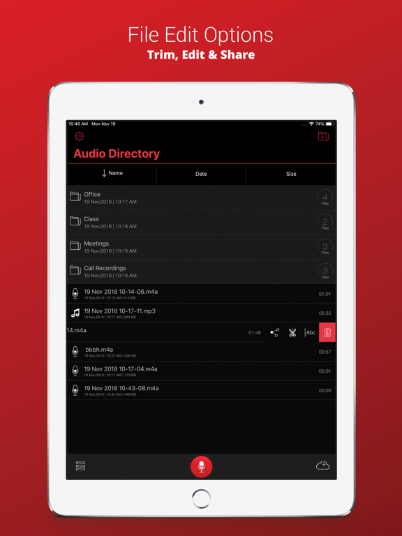 Screenshot #5 pour Recorder Plus : Voice Recorder