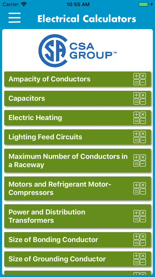 Electrical Calculator CE Code - 1.3.4 - (iOS)