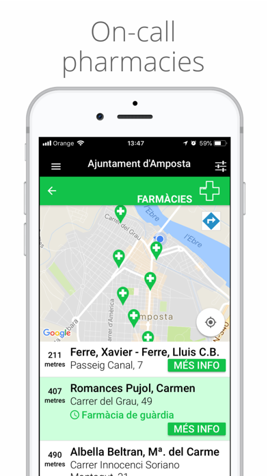 City of Amposta App Screenshot