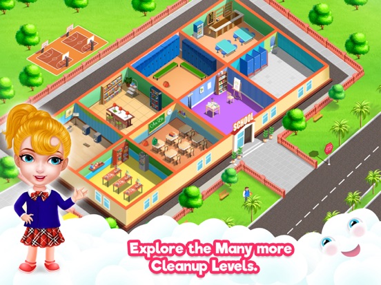 School Clean - Cleaning Games iPad screenshot 6 - Games app