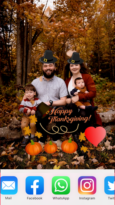 Thanksgiving Card Screenshot