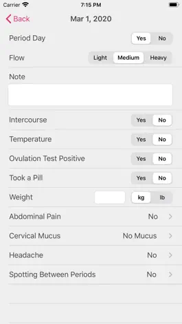 Game screenshot Menstrual Period Tracker apk