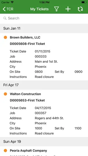 TCR Mobile Application screenshot 2