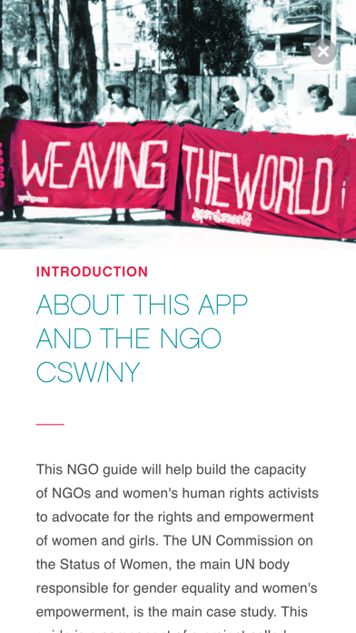 How to cancel & delete Women & UN Guide by NGO CSW NY from iphone & ipad 4