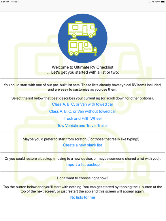 Screenshot #4 pour Ultimate RV Checklist