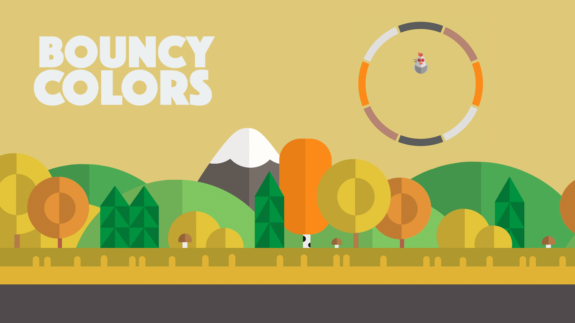 Bouncy colors - turn and jump
