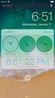 clock widget iphone screenshot 2