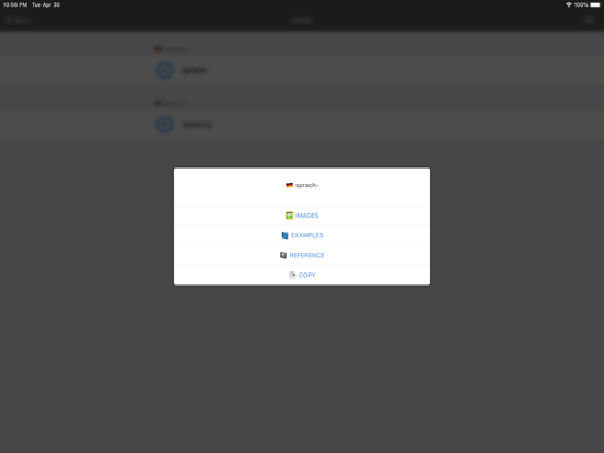 German Dictionary - offline iPad screenshot 4 - Reference app