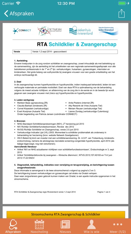 Werkafspraken CONNECT