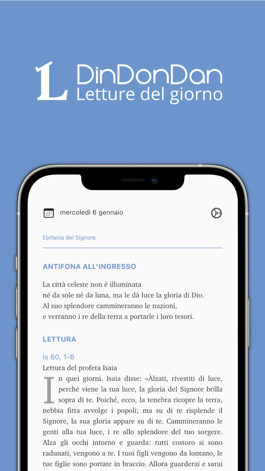 #1. Letture del giorno (iOS) Podle: DinDonDan App