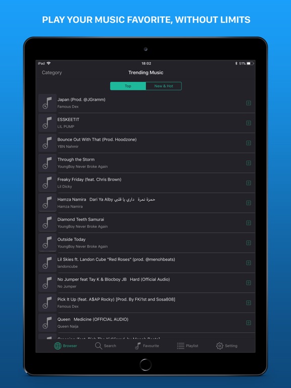 Screenshot #4 pour Music on Top - MP3 Music Play