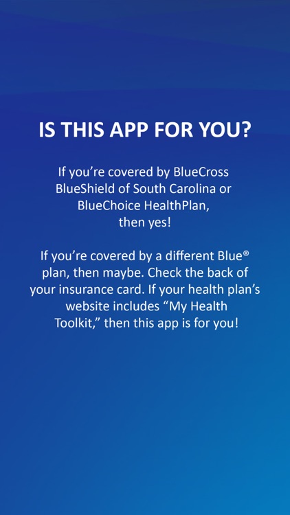 My Health Toolkit® for BCBS screenshot-0