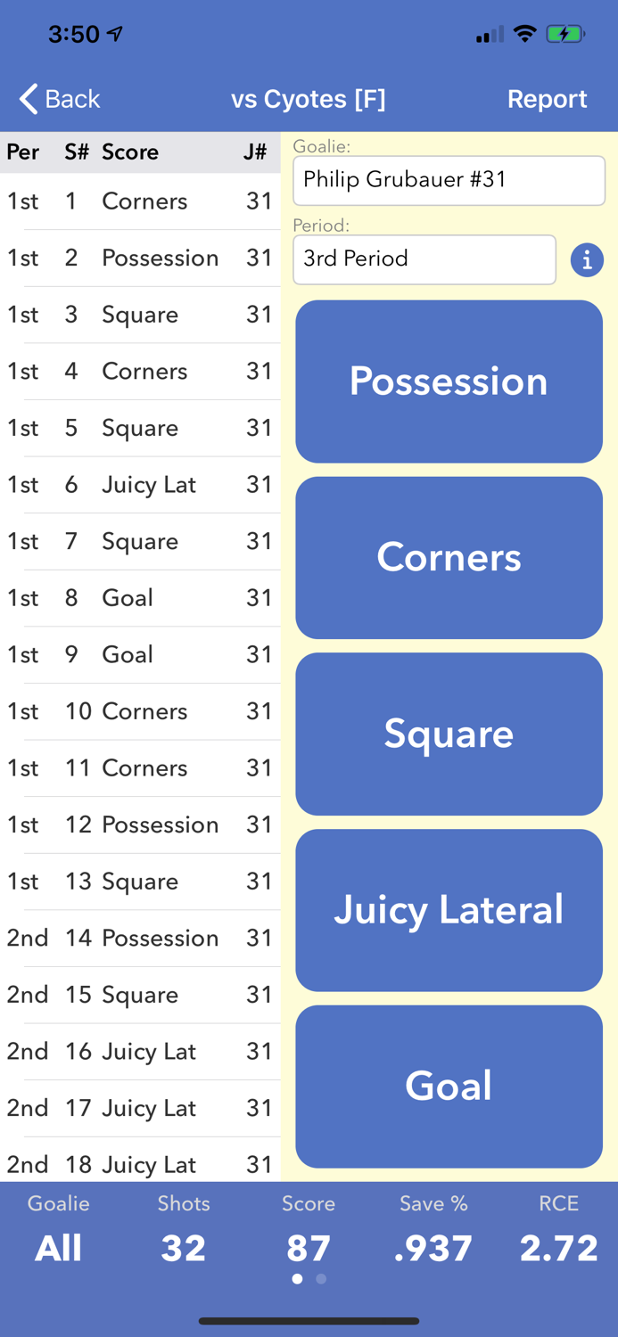 Goalie Rebound Tracking