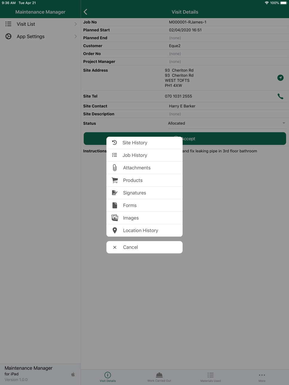 iPad screenshot