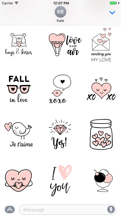 Believe in Love emoji stickers