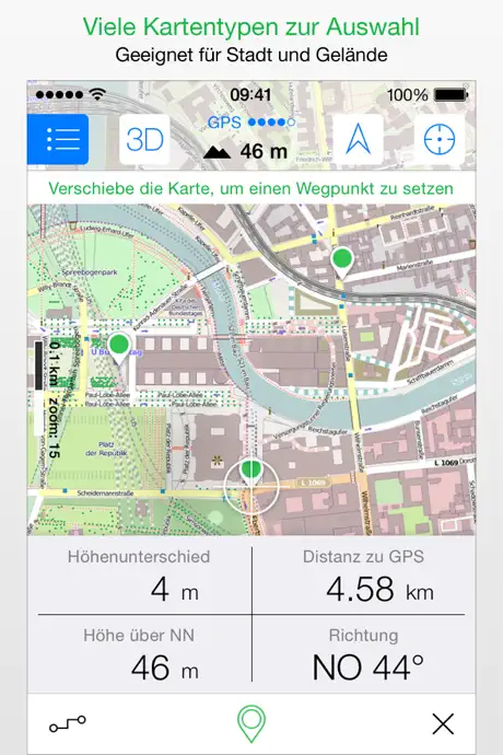 Maps 3D - Wandern & Fahrrad