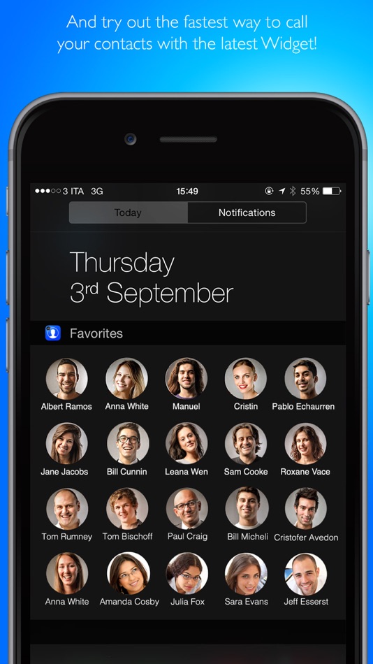 #2. Custom Phonebook + Widget (iOS) 由: Giacomo Guglielmi