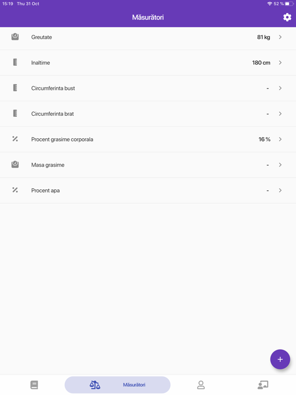 Eat & Track iPad screenshot 4 - Health & Fitness app