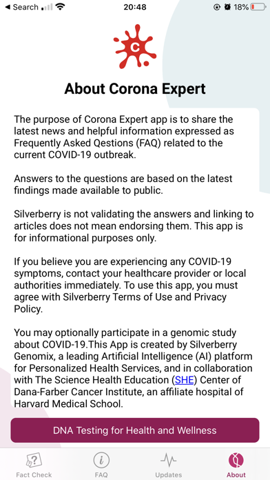 Corona Expert Screenshot