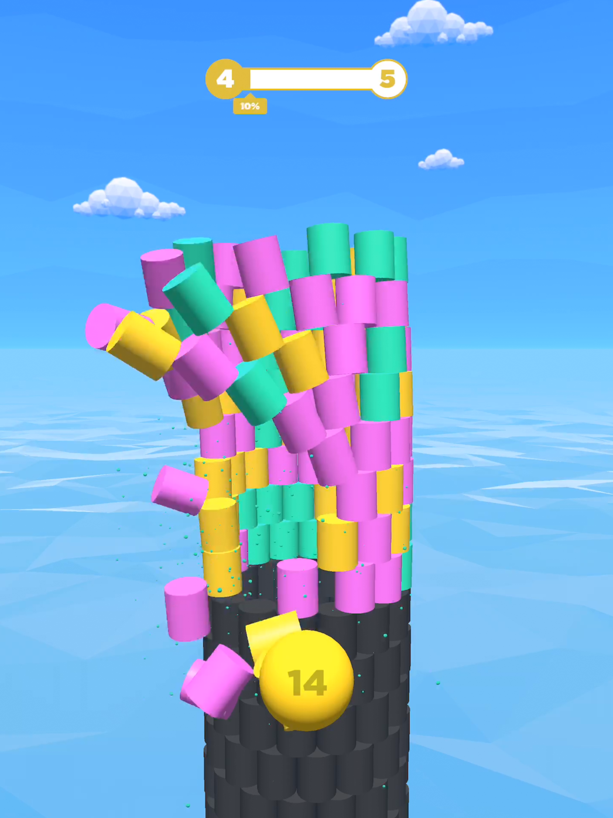 Tower Color - Hit and crash!