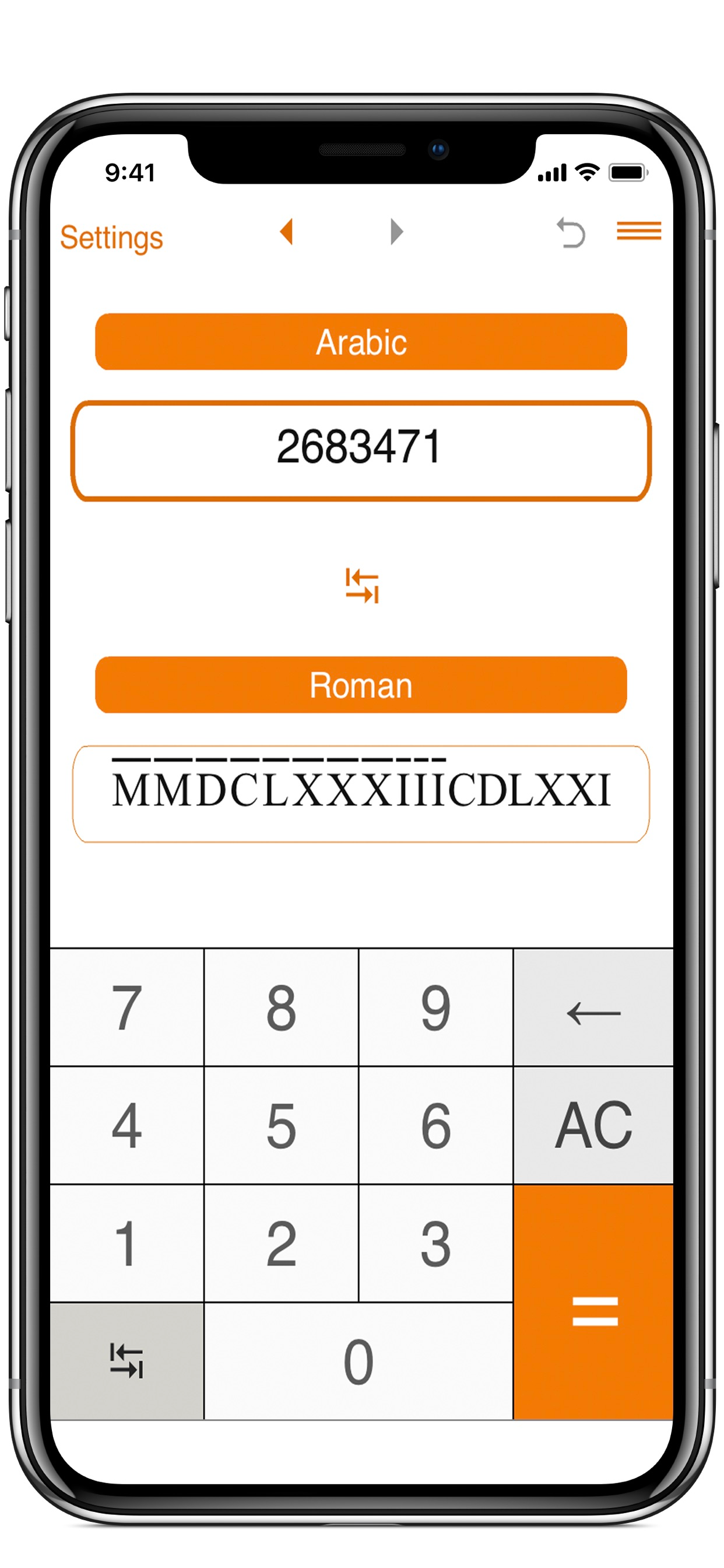 Roman Numerals Converter