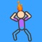 Icon Man on Fire - Physics Game