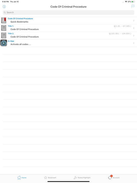 Screenshot #4 pour TX Code of Criminal Procedure