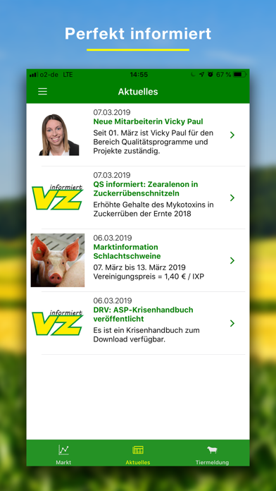 VZ-Tiermeldung Screenshot