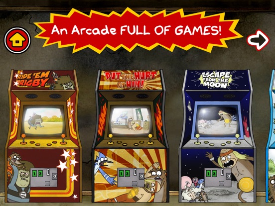 Just a Regular Arcade – A Sweet Suite of Regular Show Games With Mordecai and Rigby screenshot