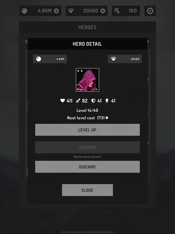 Moonlight Quest: Idle RPG iPad screenshot 6 - Games app