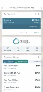 Alliance Community Bank App screenshot #1 for iPhone