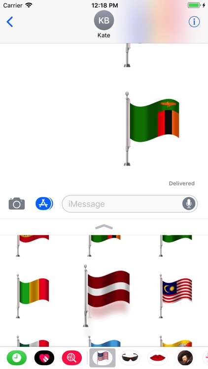 Flags Set Stickers Pro