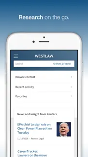 westlaw iphone screenshot 1