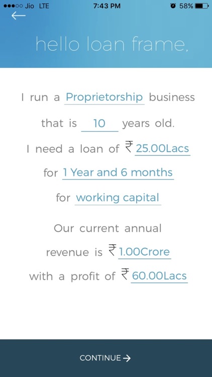 Loan Frame