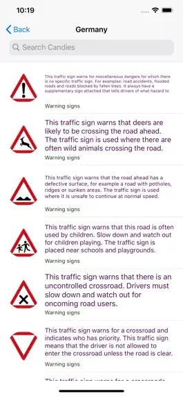Game screenshot Road signs: all countries apk
