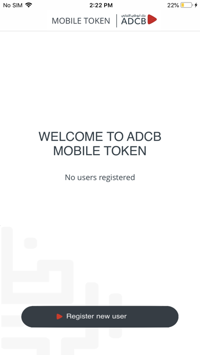 Screenshot #1 pour ADCB Mobile Token