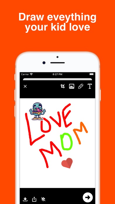 Screenshot #1 pour Drawing for kiz - doodle games